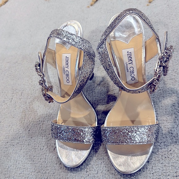 Jimmy Choo Sereno 100mm sandals Size 40 - Picture 10 of 14